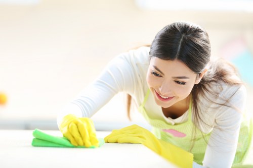 On-site carpet cleaning equipment being used in a property